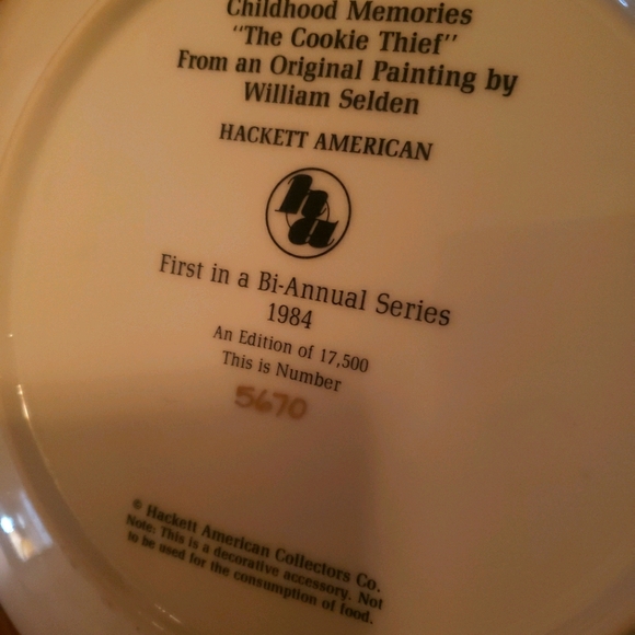 Vintage🌻The Cookie Thief Childhood Memories - Picture 2 of 6